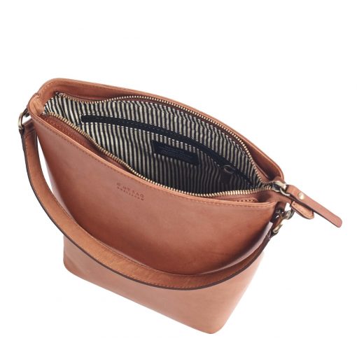 O My Bag Tasche Bobbi Bucket Bag Maxi cognac – Bild 4