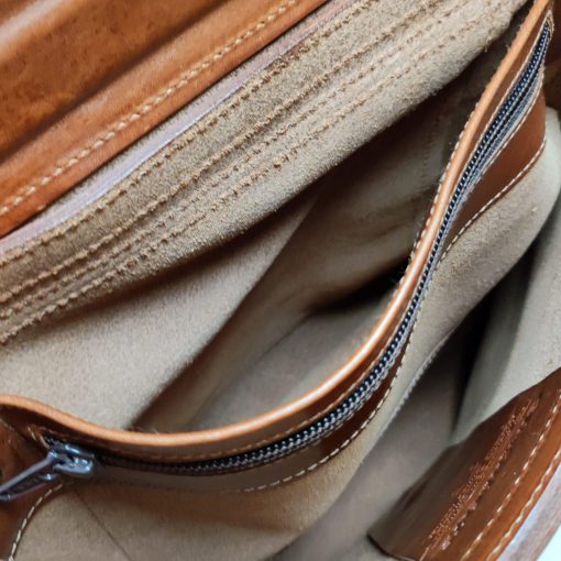 Greenbelts® Rindledertasche Maart cognac braun – Bild 5