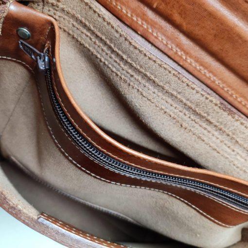 Greenbelts® Rindledertasche Maart cognac braun – Bild 4
