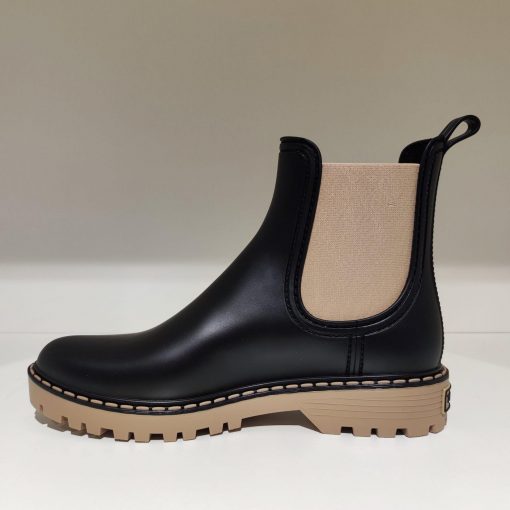 Regenstiefel Cavour schwarz beige – Bild 3