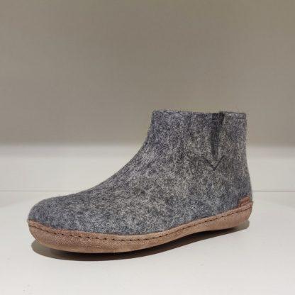 Glerups Boot Grey Leather