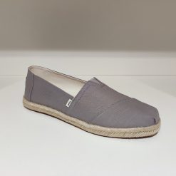 Toms Alpargata Rope drizzle grey slubby woven organic cotton