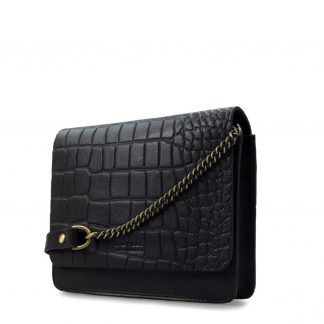 O My Bag Audrey Mini Black Croco
