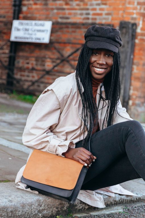O My Bag - Tasche "Audrey" schwarz/cognac – Bild 6