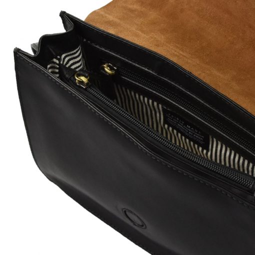 O My Bag - Tasche "Audrey" schwarz/cognac – Bild 11