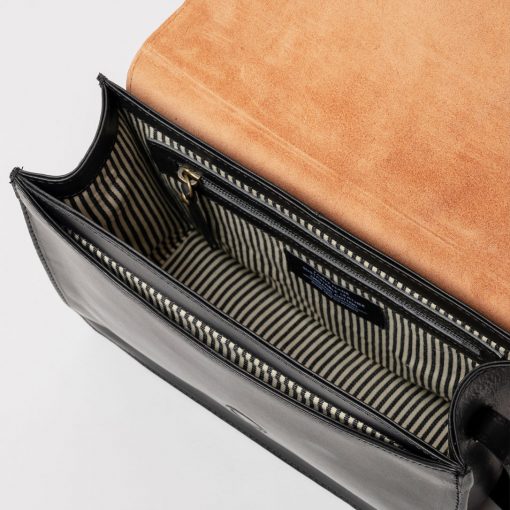 O My Bag - Tasche "Audrey" schwarz/cognac – Bild 3