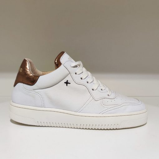 Newlab vegane Sneaker "NL11" weiß/gold – Bild 2