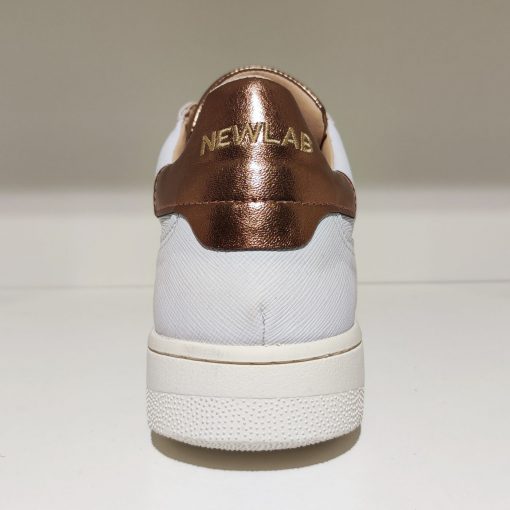 Newlab vegane Sneaker "NL11" weiß/gold – Bild 4