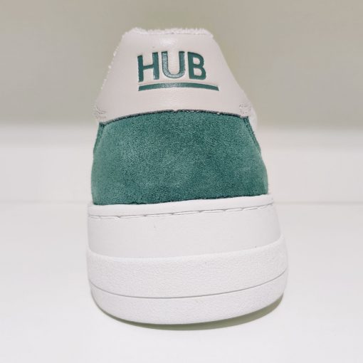 HUB Footwear Sneaker Court grau-weiß beige grün – Bild 4