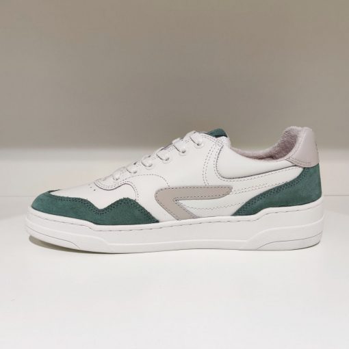 HUB Footwear Sneaker Court grau-weiß beige grün – Bild 3