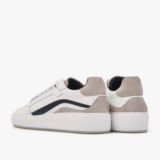 Nubikk - Sneaker "Jiro Jam" White Leather Taupe – Bild 4