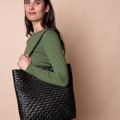 O My Bag Georgia Black Woven