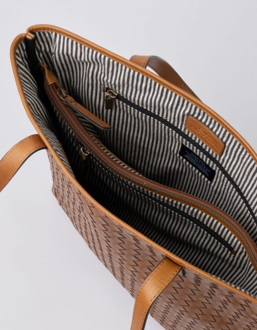 O My Bag - Tasche "Georgia Woven" cognac – Bild 4