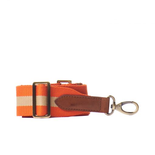 O My Bag Orange Webbing Strap cognac