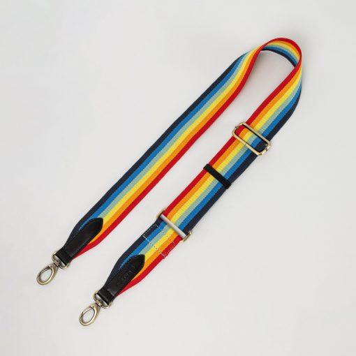 O My Bag Rainbow Webbing Strap black