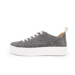 Werner Schuhe Sneaker Feldsperling Leinen denimblau