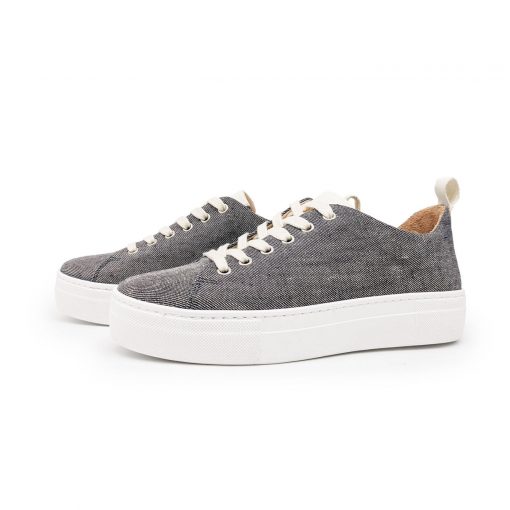 Werner Sneaker Feldsperling Leinen denimblau – Bild 2