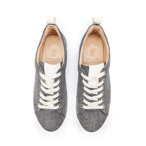Werner Sneaker Feldsperling Leinen denimblau – Bild 7