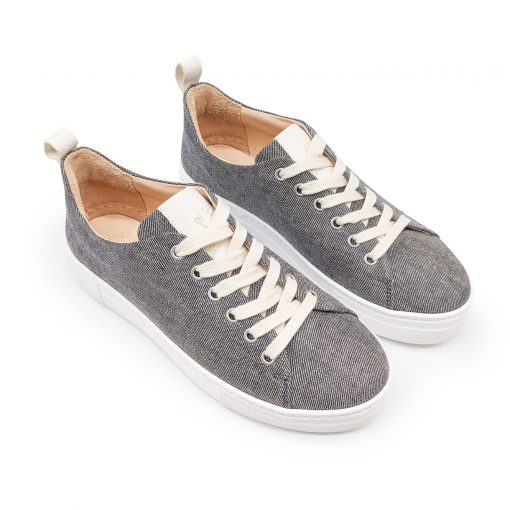 Werner Sneaker Feldsperling Leinen denimblau – Bild 5