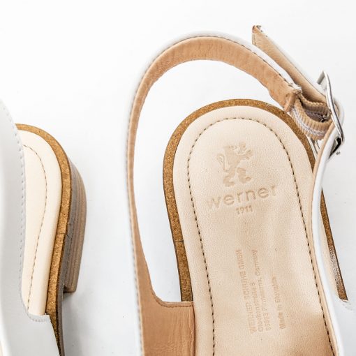 Werner Schuhe Sandale Surfinia naturweiss – Bild 4