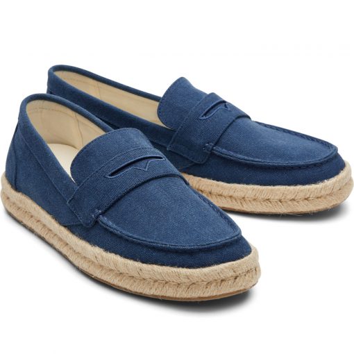 Toms Stanford Rope 2.0 Navy Recycled Cotton Washed Canvas