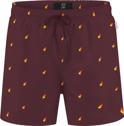 A-dam Swimshorts Burgundy Rockets