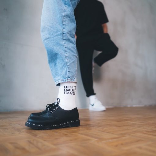 Statement Socken LIBERTÉ ÉGALITÉ FCKAFDÉ – Bild 3