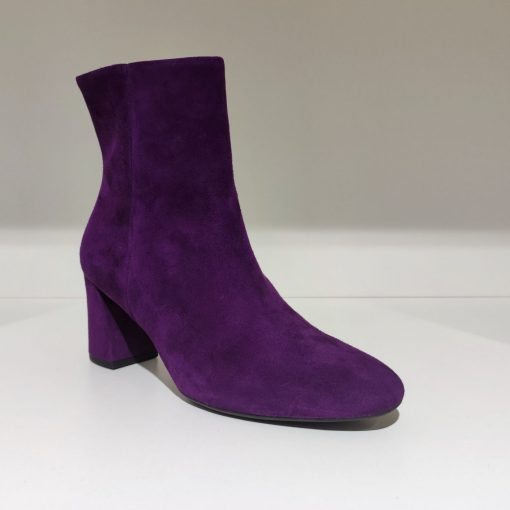 Leder Stiefelette Emilie lila – Bild 3