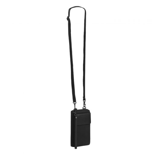 Leder Handytasche Malaga schwarz – Bild 3