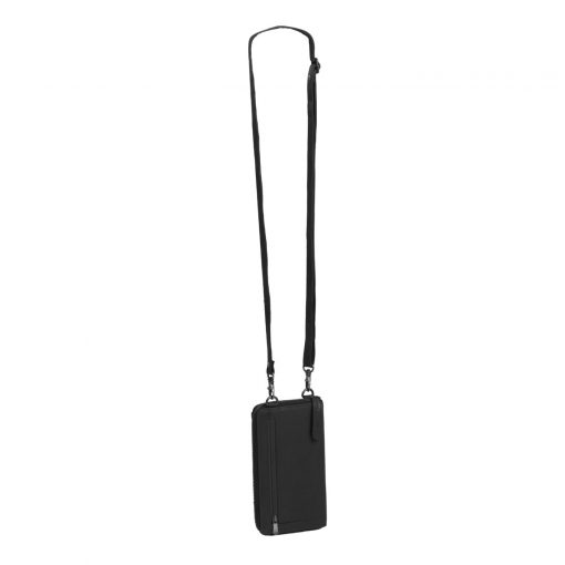 Leder Handytasche Malaga schwarz – Bild 4