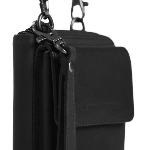 Leder Handytasche Malaga schwarz – Bild 5