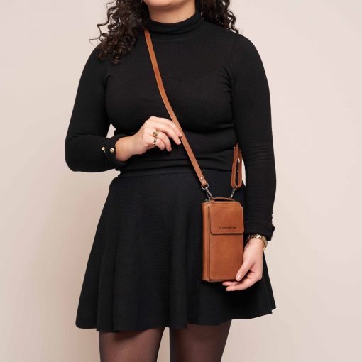 Leder Handytasche Malaga cognac – Bild 9