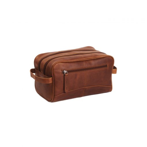 Leder Kulturbeutel Stacey cognac – Bild 2