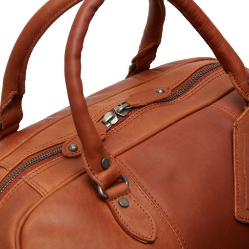 Leder Weekender Liam cognac – Bild 7