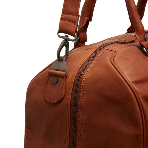 Leder Weekender Liam cognac – Bild 6