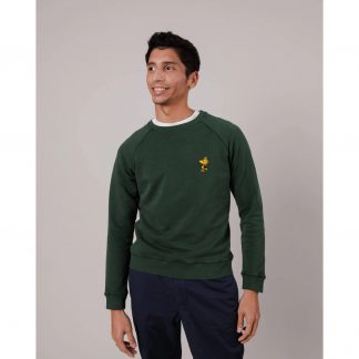 Brava Fabrics Peanuts Woodstock Sweatshirt Green