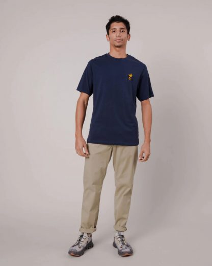 Brava Fabrics T-Shirt Peanuts Woodstock Navy
