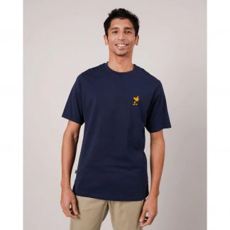 Brava Fabrics T-Shirt Peanuts Woodstock Navy