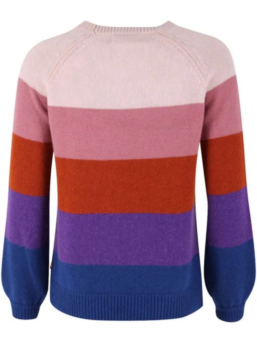 Danelisa Wool Sweater Rose Beige/Old Rose/Rust/Purple – Bild 6