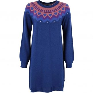 Danefae Danesukkertop Wool Sweater Dress Deep Marine