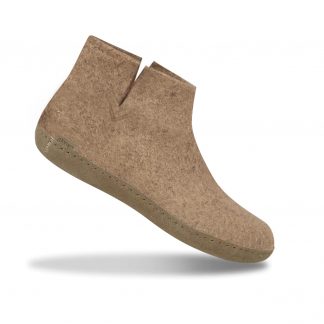 Glerups Filzstiefel mit Ledersohle Sand