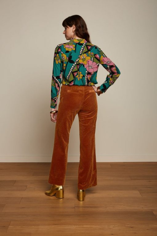 King Louie Marcie Pants Corduroy Bombay Brown – Bild 3