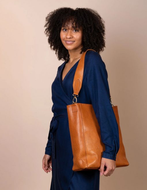 Tasche Sofia Cognac Stromboli Leather – Bild 9