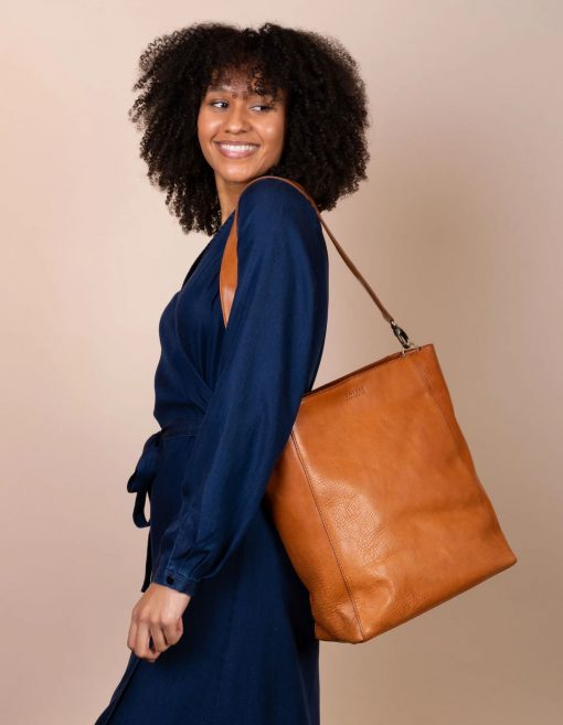 Tasche Sofia Cognac Stromboli Leather – Bild 7