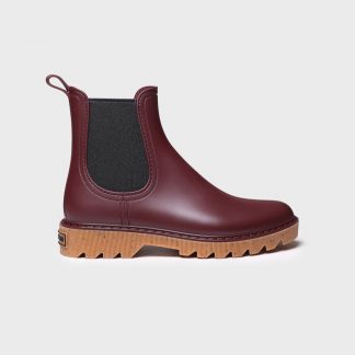 Toni Pons Women's rain Ankle boot in Burgundy CALI