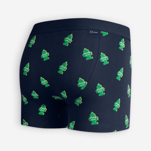 Boxershorts Happy Trees marineblau – Bild 3