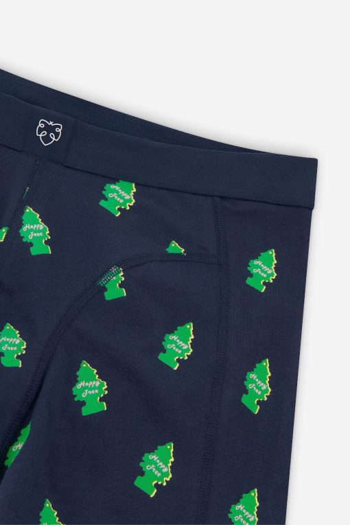Boxershorts Happy Trees marineblau – Bild 2