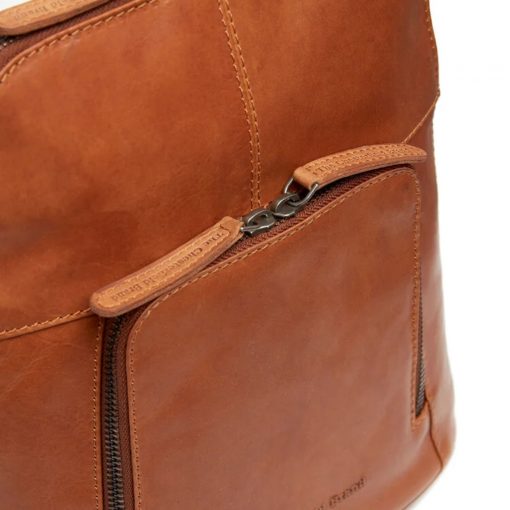 Chesterfield Lederrucksack Vivian Cognac – Bild 3