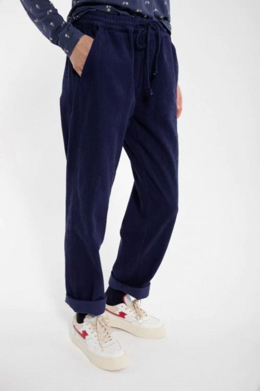 Daneliseleje Cord Pants Grey Marine – Bild 4