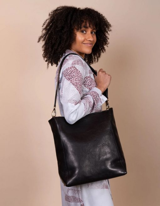 O My Bag Tasche Sofia Black Stromboli Leather – Bild 7